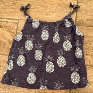 LITTLE SLEEPIES TANK: Pineapples (Size = 3T)